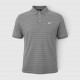 Nike Γκρι Ριγέ Polo Μπλούζα – Ανδρική XXL / Pre-Owned